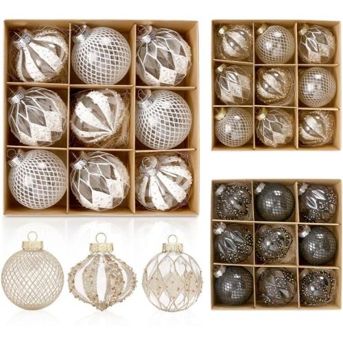 Christmas Balls, 18Pcs 8cm Christmas Balls