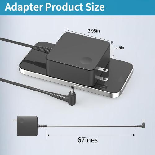 65w 20V 3.25A Ac Charger fit for Lenovo IdeaPad 3 5 Flex 4 5 6 1470 1480 1570,Ideapad 110 110s 310 320 330 330s 520 530s 710s S145 Yoga 720 710 330 Series ADLX65CDGU2A Laptop Power Adapter Cord