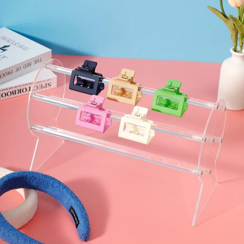 2 Pack Acrylic Disney Ear Holder, Headband Organizer Display Stand, Jewelry Display Riser, Hair Claw Clips Holder for Girl Women Gifts