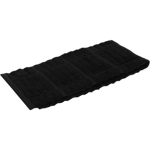 All-Clad Solid Kitchen Towel: Highly Absorbent, Super Soft Long Lasting - 100% Cotton, 17x30 Tea Towel for Cleaning & Drying Dishes, Pans, Glassware, or Countertops, (3-Pack), Black