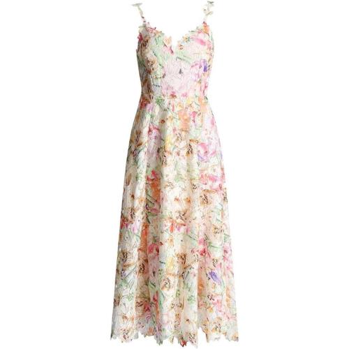 Size M ..Colorblock Printing Backless Dress for Women V Neck Sleeveless High Waist Minimalist Dresses