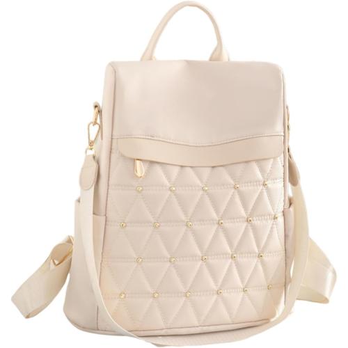 Backpack Purse Daily Daypack for Travel Women Shopping Working, Beige