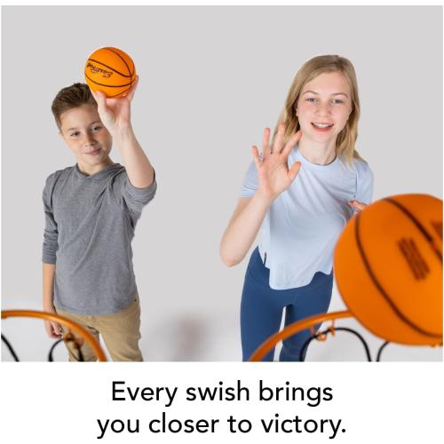 EastPoint Mini Basketball Hoop - Multi Color, Pack of 1 - Effortless Over-the-Door Basketball Hoop Setup - Compact Design for Field Day Games - Head-to-Head Kids Birthday Party Games MISSING BASKET BALLS