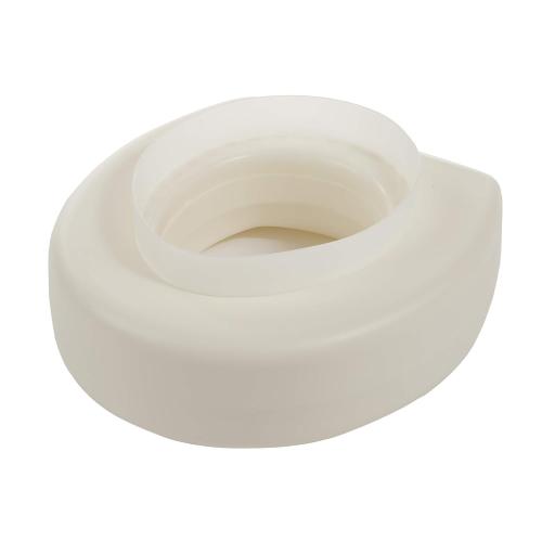 White Cardinal Health CBAS0026 Elevated Toilet Seat Without Clamp, 4.5IN, 300LB, Case of 3