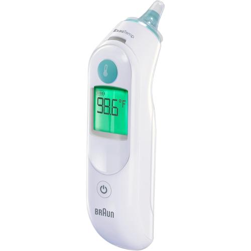 Braun ThermoScan 6 Ear Thermometer with Color-Coded Digital Display, ExacTemp Stability Indicator, Baby and Infant Friendly, No. 1 Brand Recommended by Pediatricians, IRT6515