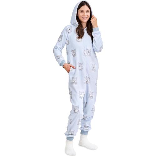 Size Small The Big Softy Adult Onesies for Women, Fleece Onesie PJs for Women, Teens, Funny Adult Onesie Pajamas, Cute One Piece Pajamas