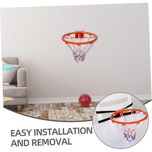 Basketball Hoop for Training Solid Rim Basketball Net for Adults Lightweight and Durable Design No Drilling Required for Family Practice