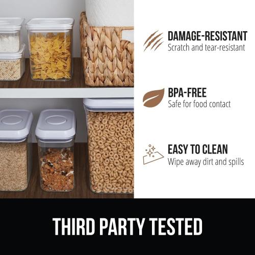 GORILLA GRIP DripGuard Shelf Liner, Non-Adhesive Drawer and Kitchen Cabinet Protector, 24x240 Inch, Strong Grip Slip Resistant Underside, Smooth Surface Liners for Cabinets, Bathrooms, Closets, Wood