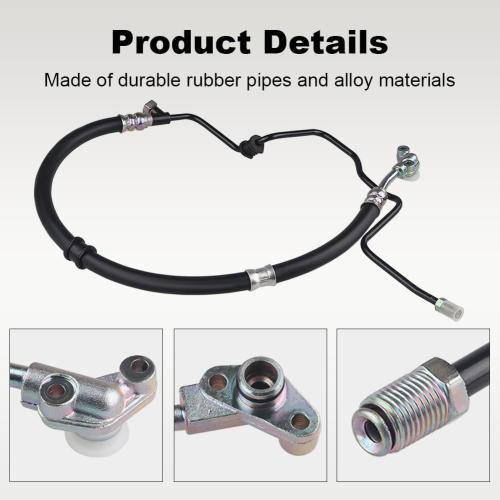 Compatible with Power Steering Pressure Hose Assembly Honda Pilot V6 3.5L 2005 2006 2007 2008, Replace OEM 53713S9VA01, M14 x 1.5 Connector Screw