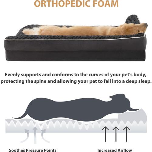 Dog Beds for Large Dogs-Waterproof Sofa Pet Bed with Removable Washable Cover,Big Dog Bed with Waterproof Lining and Nonskid Bottom,Pet Bed for Large Dogs