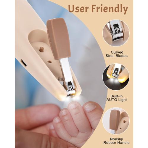 Lictin Baby Healthcare and Grooming Kit, 26 in 1 Rechargeable Baby Nail Trimmer Electric Set,Safe Baby Nail File with Auto Light, Newborn Baby Safety Care Set for Newborn Infant Toddlers Boys Girls