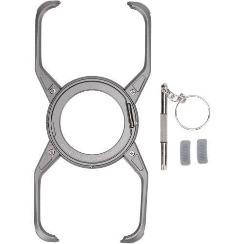 Bezel Less Case for iOS Phone, Frameless Phone Case with 360° Rotation Magnetic O Ring Stand Bezel Less Metal Slim Hard Shockproof Ultra Thin Phone Case for iOS Phone 13