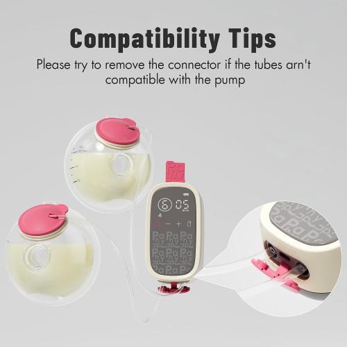 Phanpy Wearable Breast Pump Milk Collector Cup S2, Original Phanpy Breast Pump Replacement Accessories, 24 mm Flange and 20mm Insert Included, 12 oz / 360 ml, 2 Piece