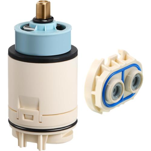 Dreyoo Single Function Pressure Balance Cartridge Replacement for RP70538/RP73625, Shower Cartridge Compatible with Peerless/Delta Single Handle Tub/Showers Faucet (Check Valve Included) (1 Pack)