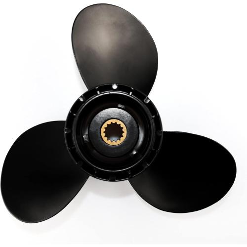 CAPTAIN Outboard Propeller fit Johnson,Evinrude,BRP,E-Tec 15-35 HP Engines, 14 Spline Tooth Board Prop, OEM RH Aluminum Propellers for 15 20 25 30 35 HP Outboard