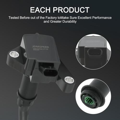 Set of 4 Ignition Coil Pack & Spark Plug Compatible with Ford Escape Fusion L4 1.5L Replace# UF735, DS7Z12029A, DS7Z12029B, C880, GN10645, DG554