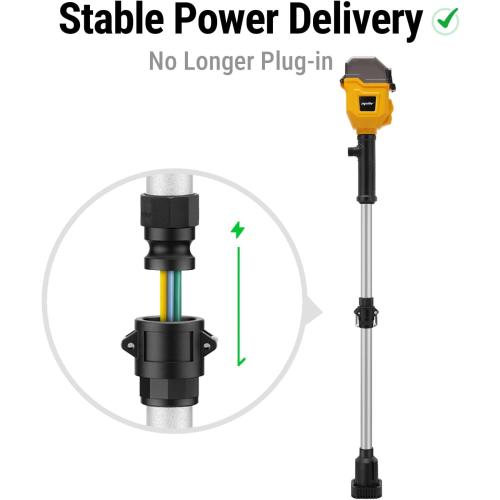 Brushless Stick Water Transfer Pump Compatible with Dewalt 20V Battery(Tool Only), 720GPH Cordless Water Pump Submersible Sump Pump Utility Pump for Pool Garden Pond