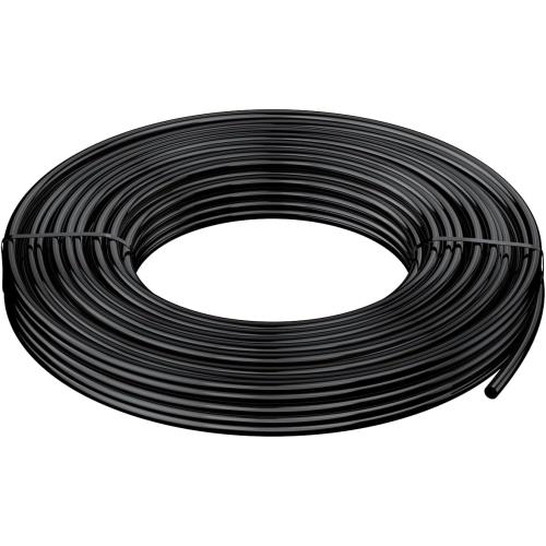 Pawfly 25 ft. Drip Irrigation Tubing, 1/4 Inch Blank Distribution Tubing for Drip Irrigation System, PVC Drip Irrigation Line Hose Roll, Drip Irrigation Part for Garden Watering, Black