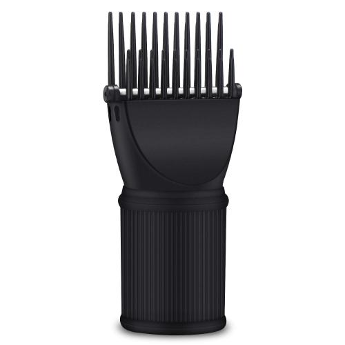 Segbeauty Blow Dryer Comb Attachment, Black Brush Attachments for Hair Dryer Concentrator Nozzle 1.69-1.76in and 2.12in, Pro Hairdressing Styling Salon Tool to Straighten Detangle Curly Natural Hair