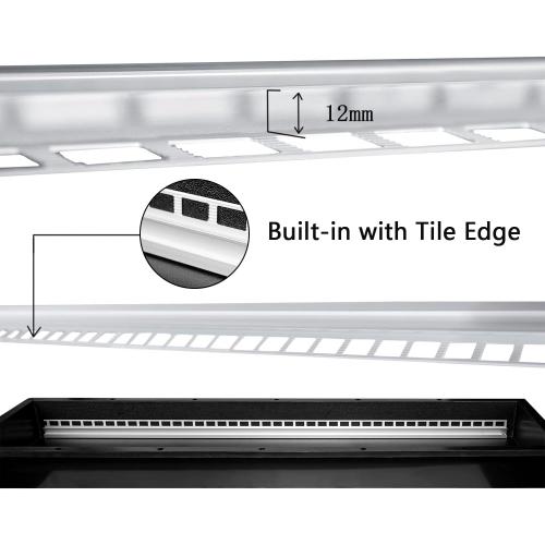 Uni-Green Large Ready to Tile Niche 14X50 in with LED Strip Light 4000K Natural White Waterproof,with Built-in Aluminum Tile Edge Design