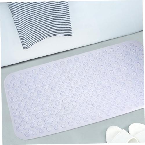 PVC Non-Slip Bath Mat 88x40cm Washable Shower Rug Suction Cups for Bathroom Safety Comfortable Foot Massage Design for Daily Use