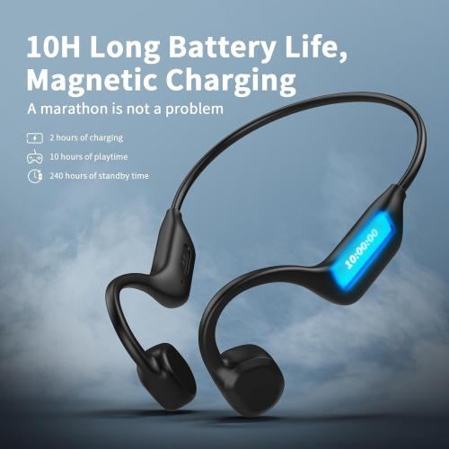 Bone Conduction Headphones - Open Ear Headphones Wireless Bluetooth Sports Earphones, IPX5 Waterproof Running Headphones Headset for Workout