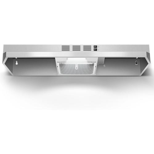 Range Hood 36 inch Under Cabinet, Ducted/Ductless Kitchen Hood 280CFM, Stainless Steel Vent Hood with Rocker Button Control, Stove Hood with 2 Speeds Fan, Bright LED Light