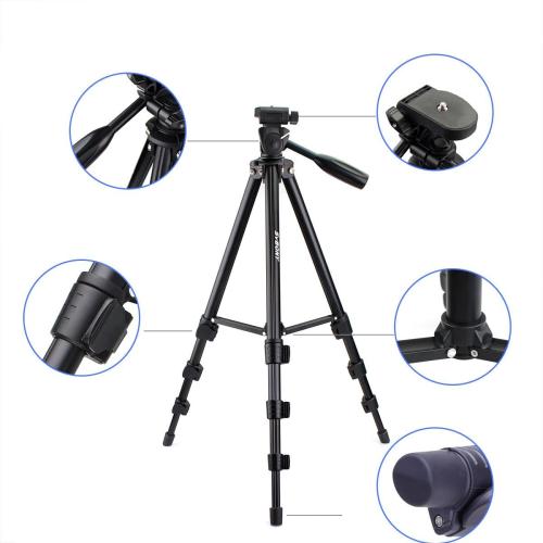 SVBONY SV101 Spotting Scope Tripod 54 inches Travel Tripod Digital SLR Camera Video Spotting Scope Aluminum Alloy Portable Anti-Skid Tripod for Photograph with Carrying Bag