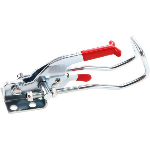 uxcell 771lbs Adjustable Draw Latch Galvanized Iron Hook Bolt Self-lock Toggle Clamp, 2 Pcs