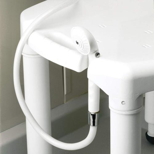 Carex Universal Bath Seat and Shower Chair, Heavy Duty Shower Bench for Bathtub, Safety Bath Seat Stool for Seniors and Disabled, Supports up to 400 lbs, Adjustable Height Shower Bench for Inside Tub
