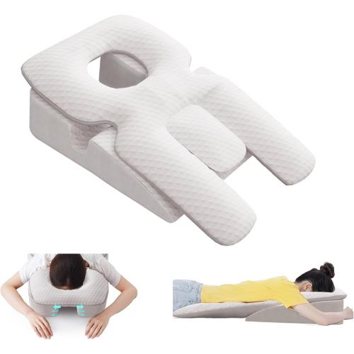 Prone Position Pillow for Face Down Sleeping - Modular Sleep Pillows for Eye Surgery Recovery, Ergonomic Design for Massage, GERD Pillow
