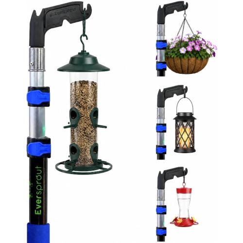 EVERSPROUT Telescoping Boat Hook Pole | Floats, Scratch-Resistant, Sturdy Design | Durable & Lightweight, 3-Stage Anodized Aluminum