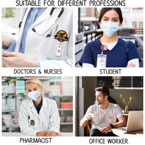 ZBCFSCSB Don't Be Tachy Funny Black Glitter Badge Scroll Holder with Metal Clip, Cute Heart Badge Nurse Hospital Work Accessory, Gift for Nurse Cardiologist Cardiology Student Heart Anatomy