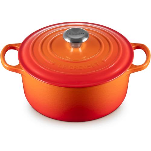 Le Creuset Enameled Cast Iron Signature Round Dutch Oven, 4.5 qt., Caribbean