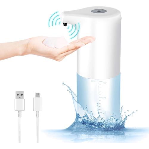 Automatic Soap Dispenser touchless,foaming soap Dispense,Kitchen soap Dispenser,Bathroom soap Dispenser Set,soap Daddy Dispenser,Dish soap with Pump,USB Rechargeable for Home/Office/Hotel