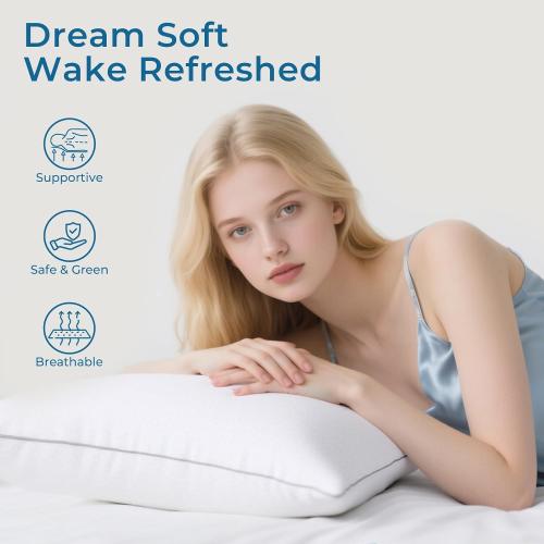 King Pillow - Set of 2 King Size, 20x34 Inches