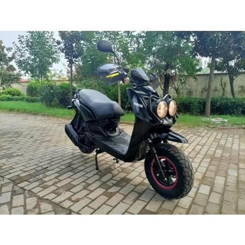 Minho Motorcycle Rear Luggage Rack in Heavy Iron Material Come with High Rebound Sponge Backrest Compatible with Yamaha Zuma 125cc Scooter 2010-2013 3TH-4TH Generation, Black Color