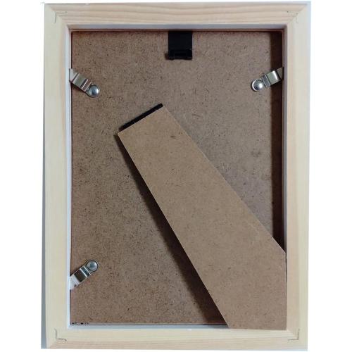 3.5x5 Picture Frames White. Solid Wood, Plastic Panel.The Protective Film Must be Removed.