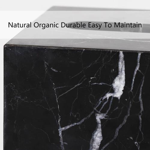 color gray Marble Tissue Box Cover, Square Heavy Duty Napkin Holder, Removable Tissue Box with Acrylic Board Bottom, Premium Napkin Holder for Bathroom, Living Room, Bedroom, Office, Toilet