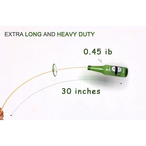 FLYPARTY Bamboo Marshmallow Roasting Sticks with 30 Inch 5mm Thick Extra Long Heavy Duty Wooden Skewers,Roaster Barbecue S'Mores Skewers Hot Dog Forks for Camping,Party,Kebab Sausage(120 Pcs)