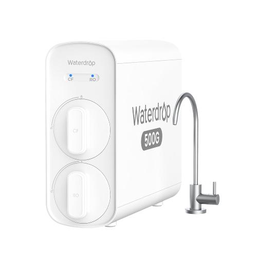 Waterdrop G5P500 Reverse Osmosis Water Filter, NSF/ANSI 58 & 372 Certified, 7 Stage Reverse Osmosis System, 500G RO Water Filtration System, 2:1 Pure to Drain, Reduces TDS PFAS, BPA Free