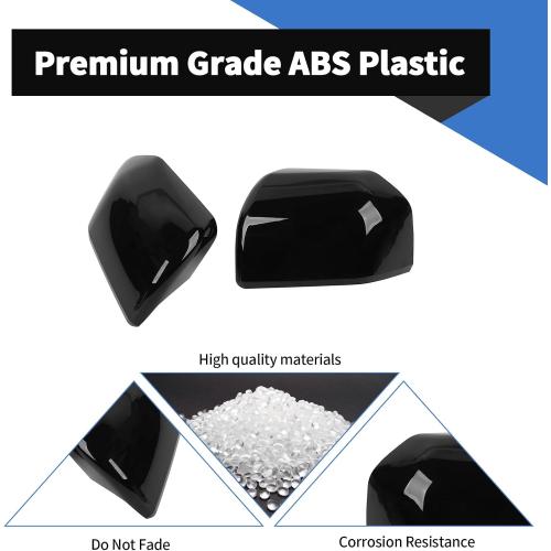 Voodonala for F150 Rearview Mirror Cover Sider Mirror Shell Trim Compatible with Ford F150 Accessories 2015-2020, Black