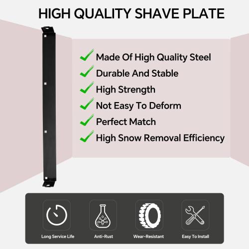 24-Inch Shave Plate Scraper Bar Compatible with MTD 24 2-Stage Snowblower Replace 753-0625 784-5581A-0637 790-00120-0606 790-00120-0637 (Painted Surface Treatment)