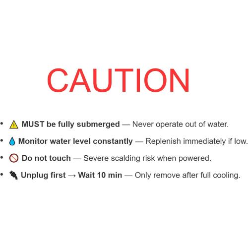 AQUANEAT Aquarium Heater, 200W Fish Tank Heater, Adjustable Submersible Water Thermostat with Digital Thermometer