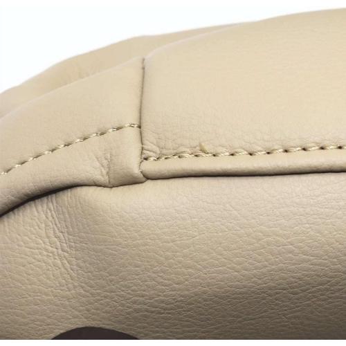 FZJDSD 2 pcs Beige Leather Seat Armrest Cover Compatible with Lexus RX300 RX330 RX350 2003 2004 2005 2006 2007 2008 2009 with Zippered Design