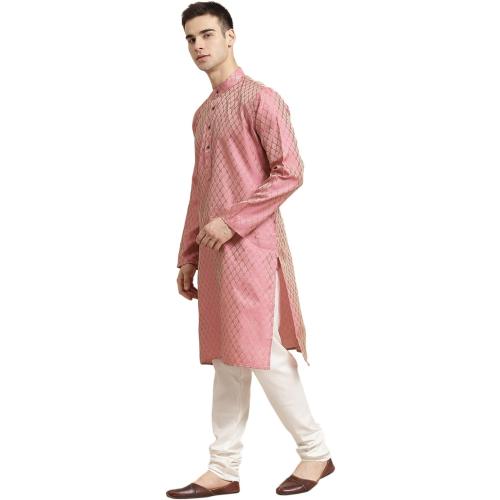 Size M/38...Sojanya (Since 1958 Men'S Jacquard Silk Self Design Only Kurta