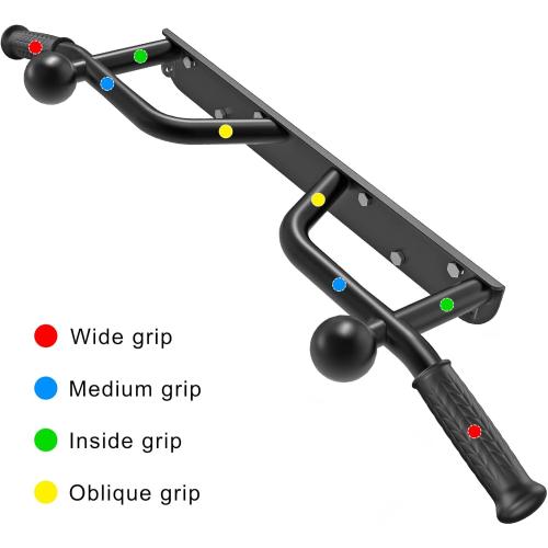 Kipika Heavy Duty Wall Mounted Doorway Pull Up Bar, Multifunctional Chin Up Bar, Portable Fitness Door Bar, Body Workout Home Gym System