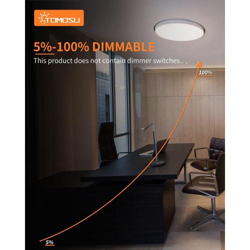 6 Pack Ceiling Fan LED Light Replacement Dimmable 5.1 inch 24W 2100LM, AC120V 3CCT 3000K/4000K/5000K Adjustable LED Retrofit Light Kit for Ceiling Fan