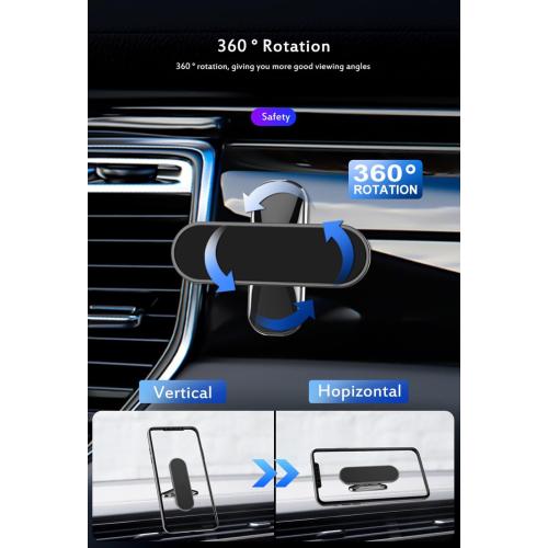 Car Phone Holder 2pcs, Magnetic Car Phone Holder, 360° Rotation Capable, Suitable for General Smartphones