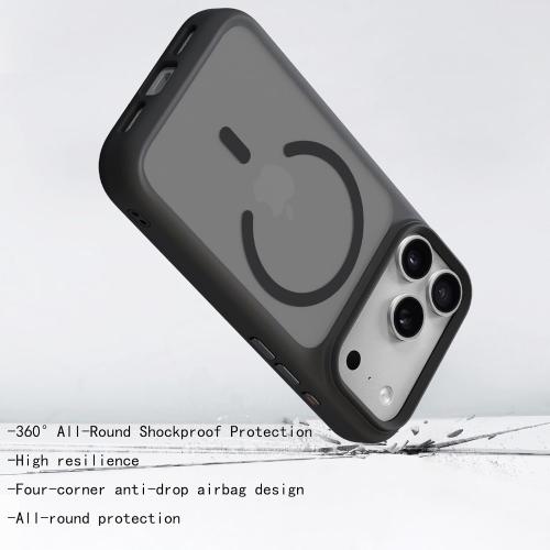 MagSafeCompatible Case for iPhone17 Pro/iPhone17 Pro Max, Soft-Touch Matte PC TPU Shockproof Cover with Camera Control Button, Anti-Slip Textured Frame, N52 Magnets,Drop Protection(Orange,17 Pro, pro,Max)